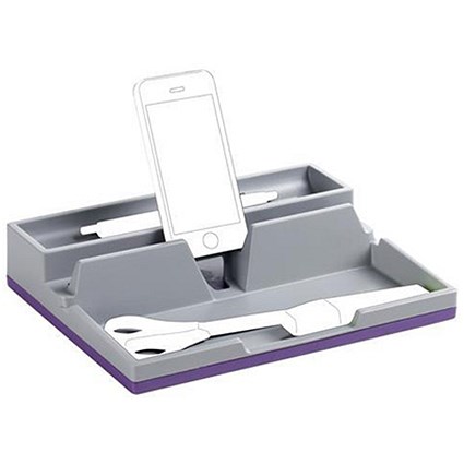 Durable Varicolor Desk Organiser with Integrated Cable Management