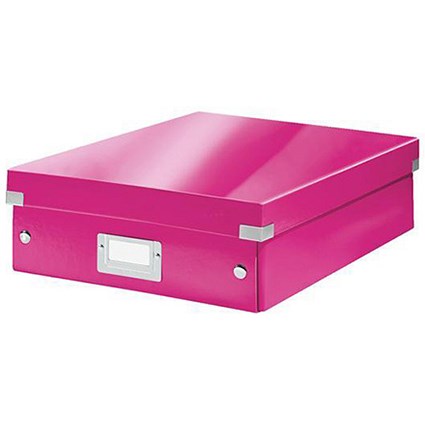 Leitz WOW Click & Store Organiser Box / Medium / Pink