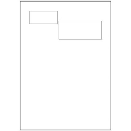 Avery Integrated Double Label Sheet / 100x45mm / White / L4842-100 / 100 Sheets