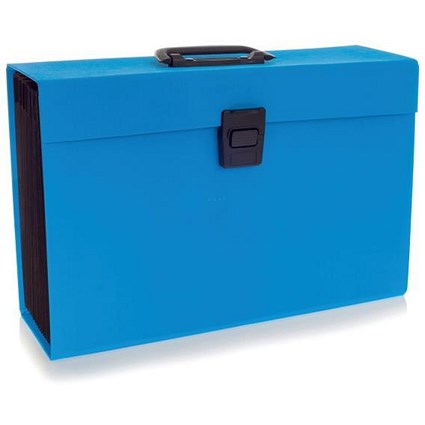 Rexel JOY Expanding Organiser File, 19-Part, Blissful Blue