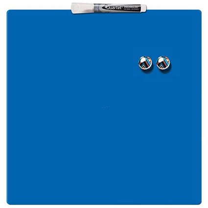 Rexel Square Tile Magnetic Drywipe Board / 360x360mm / Blue