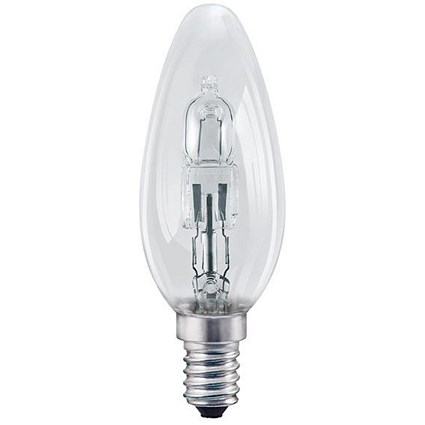 Tungsram Bulb Halogen 30W E14 Candle Screw Fitting Dimmable Clear