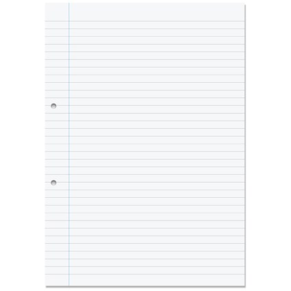 Rhino File Paper A4 F8M Ruling 500 Loose Leafs Per Ream F8M (Pack 5)