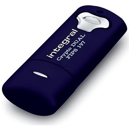 Integral Crypto Dual Flash Drive, USB 2.0, FIPS 197, 256-bit Encryption, 8GB