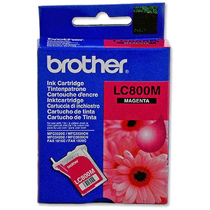 Brother Inkjet Cartridge Page Life 400pp Magenta Ref LC800M