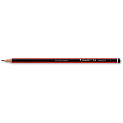 Staedtler 110 Tradition Pencil Cedar Wood H [Pack 12]