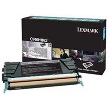 Lexmark C746H1KG High Yield Black Laser Toner Cartridge