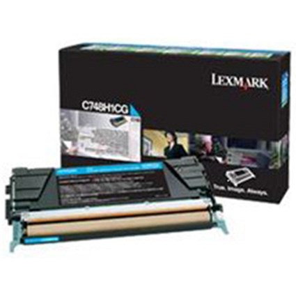 Lexmark C748H1CG High Yield Cyan Laser Toner Cartridge