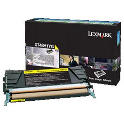 Lexmark X748H1YG High Yield Yellow Laser Toner Cartridge