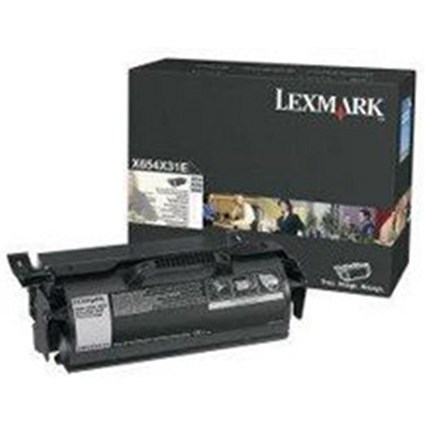 Lexmark X654X31E Extra High Yield Black Laser Toner Cartridge