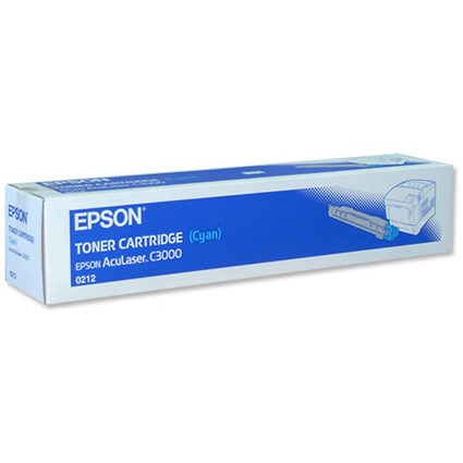 Epson Laser Toner Cartridge Page Life 3500pp Cyan Ref S050212