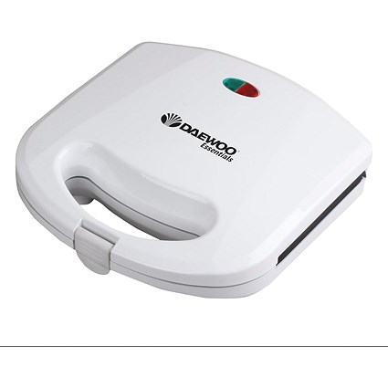 Daewoo Essentials 2 Slice Sandwich Toaster Deep Fill Easy Clean White