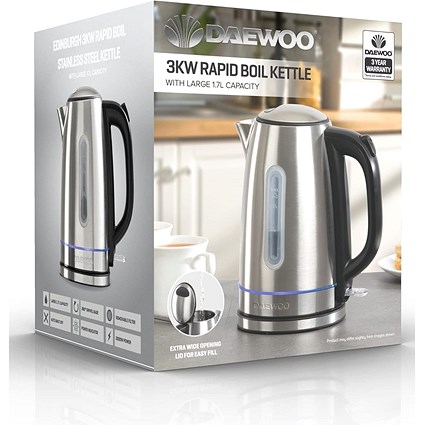 Daewoo Edinburgh, 3KW Rapid Boil Kettle, Large 1.7L Capacit.