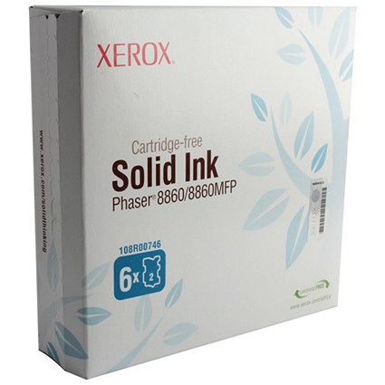 Xerox Phaser 8860 Cyan Solid Ink Sticks (Pack of 6)