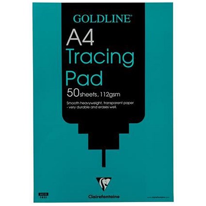 Goldline Heavyweight Tracing Pad / A4 / 112gsm / 50 Sheets / Pack of 5