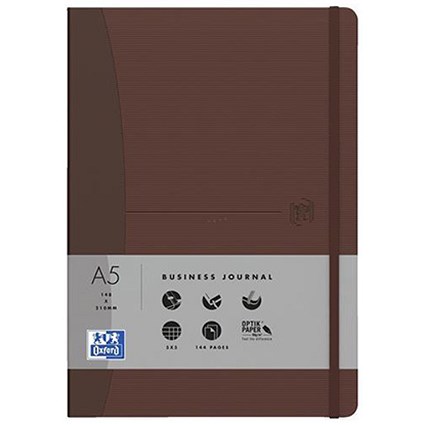 Oxford Signature Soft Cover Business Journal / 144 Pages / Brown