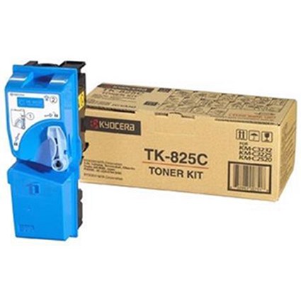 Kyocera TK-825C Cyan Laser Toner Cartridge