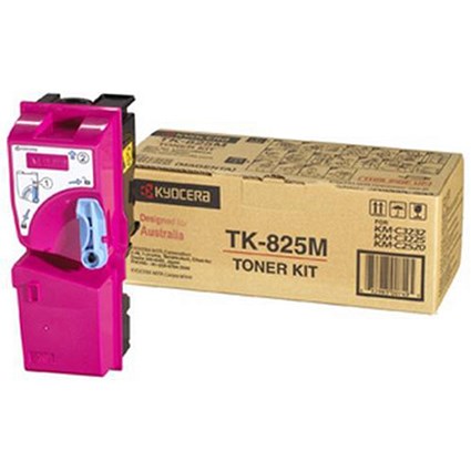 Kyocera TK-825M Magenta Laser Toner Cartridge