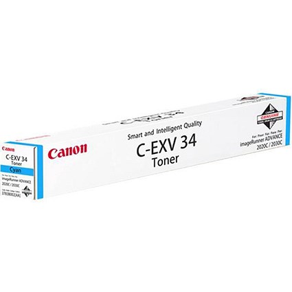 Canon C-EXV34 Cyan Laser Toner Cartridge
