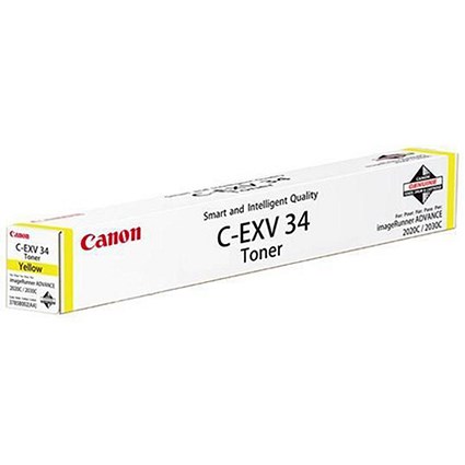 Canon C-EXV34 Yellow Laser Toner Cartridge
