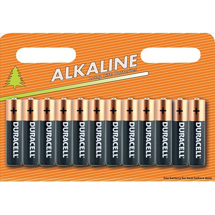 Duracell Alkaline Battery, AA, Pack of 12