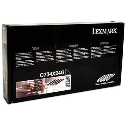 Lexmark C734X24G Photoconductor Unit Multipack - Black, Cyan, Magenta and Yellow (4 Units)