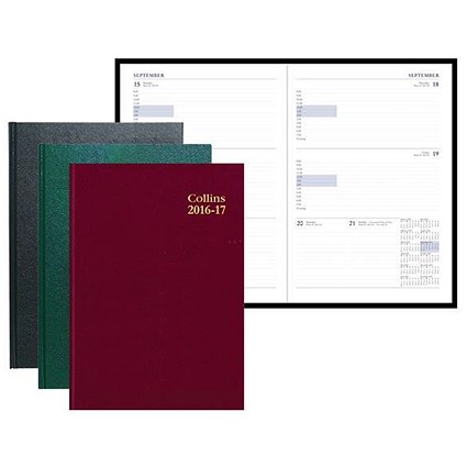 Collins 2016 - 2017 Academic Year Diary / A4 / Week to View / 40M