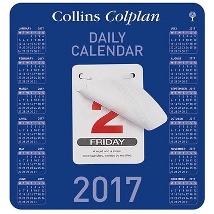 Collins 2017 Daily Block Tear Off Day of the Year Calendar