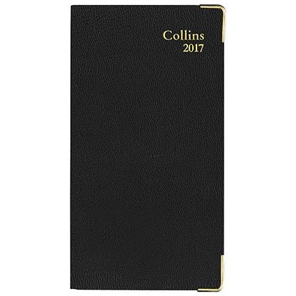 Collins 2017 Slim Pocket Diary / Week To View / Black
