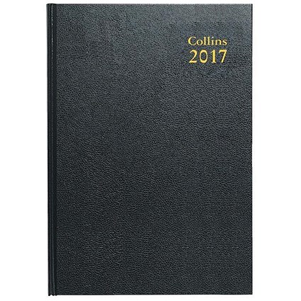 Collins 2017 Diary / Week To View / A4 / Black