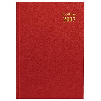 Collins 2017 Diary / Week To View / A5 / Red