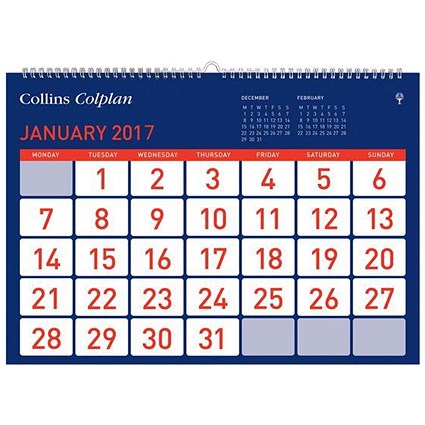 Collins Colplan 2017 Easyview Calendar