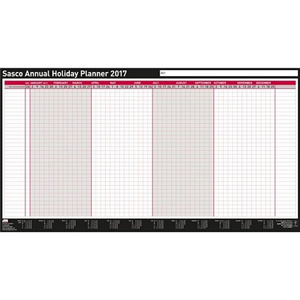 Sasco 2017 Annual Holiday Planner - Unmounted