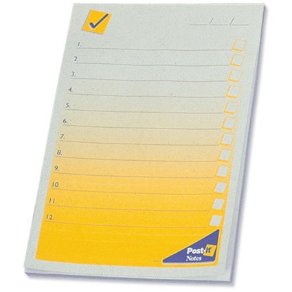 Post-it To Do List Pad 149x102mm Ref 7691/7667 [Pack 12]