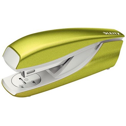 Leitz NeXXt WOW Stapler, 3mm, 30 Sheet Capacity, Green