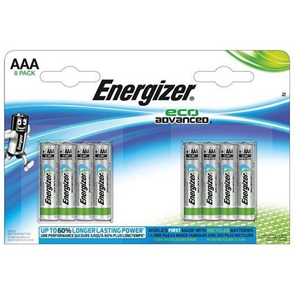 Energizer Eco Advance Batteries / AAA/E92 / Pack of 8