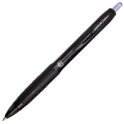 Uni-ball Signo 307 Gel Rollerball Pens, 0.7mm Line Width, Black, Pack of 12