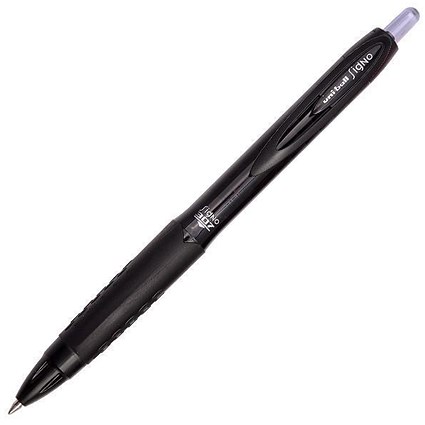 Uni-ball Signo 307 Gel Rollerball Pens, 0.7mm Line Width, Black, Pack of 12