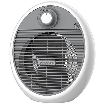 Bionaire Fan Heater with 2 Heat Settings & Fan-only Setting