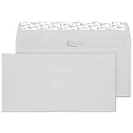 Blake Premium DL Wallet Envelopes, Laid, High White, Peel & Seal, 120gsm, Pack of 500