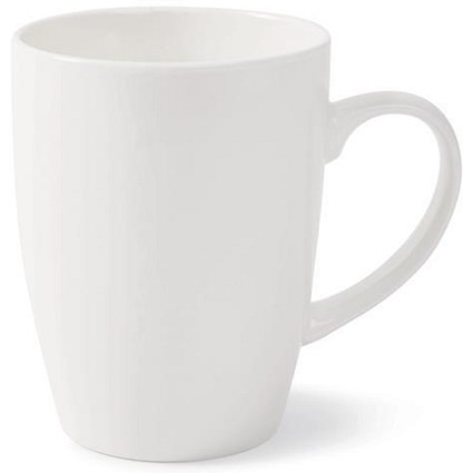 Earthenware White Mugs - Pack of 12