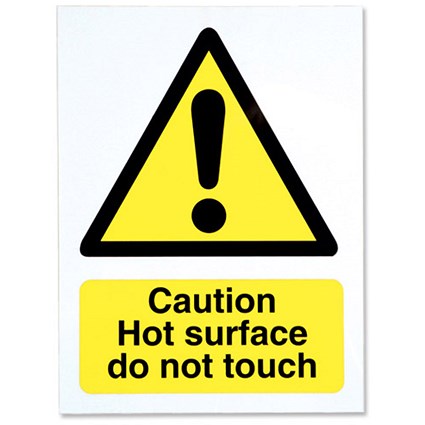 Stewart Superior Caution Hot Surface Catering Sign - 150x200mm