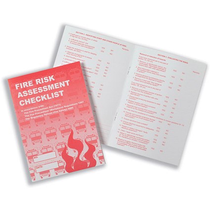 Stewart Superior Fire Risk Assessment Booklet 8 Page A5 [Pack 3]