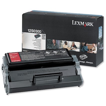 Lexmark Laser Toner Cartridge Page Life 2500pp Black for E220 Ref 12S0300