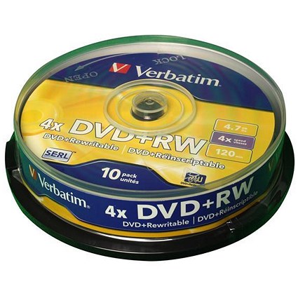 Verbatim DVD+RW Spindle - Pack of 10