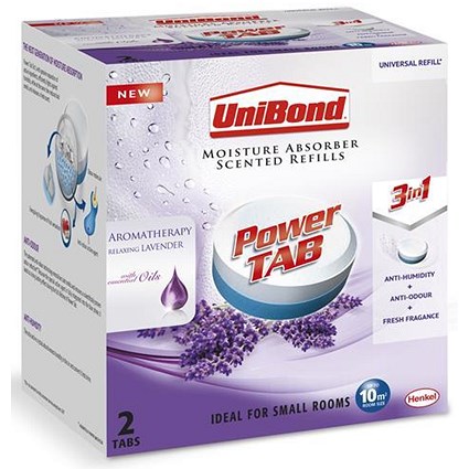 UniBond Pearl Moisture Absorber Refill Ultra-absorbent Aromatherapy Lavender [Pack 2]