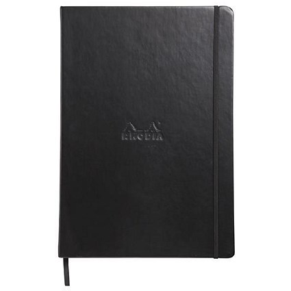 Rhodia Webnotebook / Leatherette Hard Cover / A4 / Black