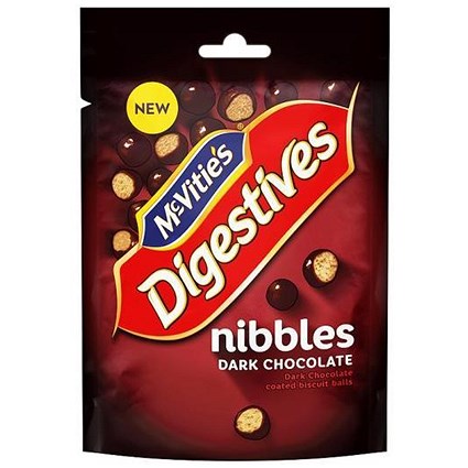 McVities Dark Chocolate Nibbles in Resealable Packet 120g