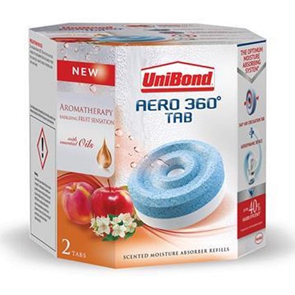 UniBond Aero 360 Moisture Absorber Refill Fruit Sense [Pack 2]