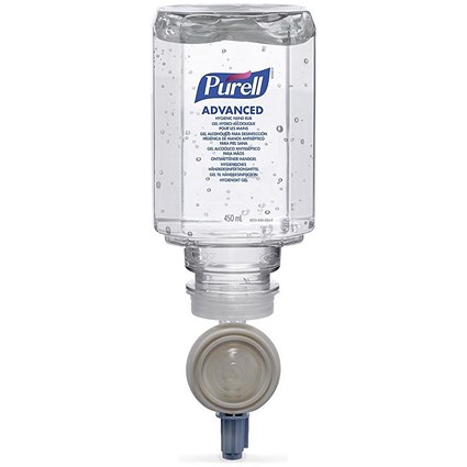 Purell ES Everywhere System Hand Rub Refill, Bactericidal, Fragrance-free, 450ml, Pack of 6